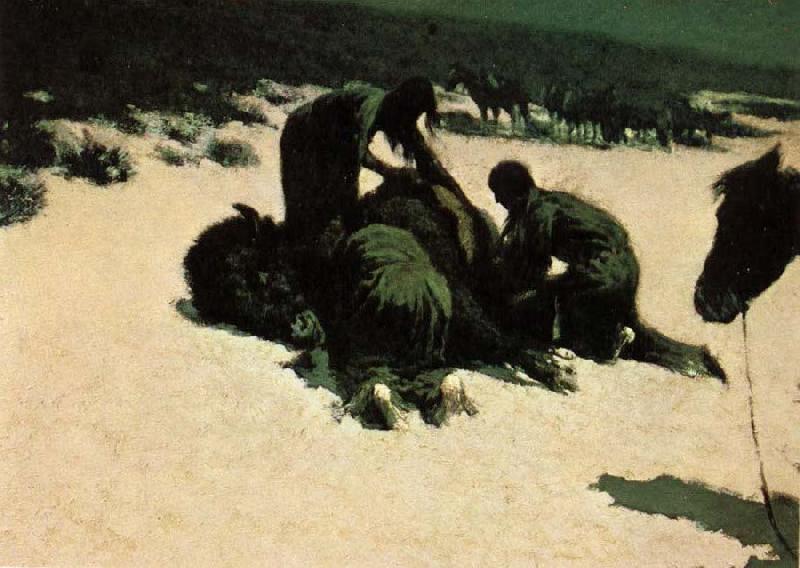 Frederic Remington Hungry Moon